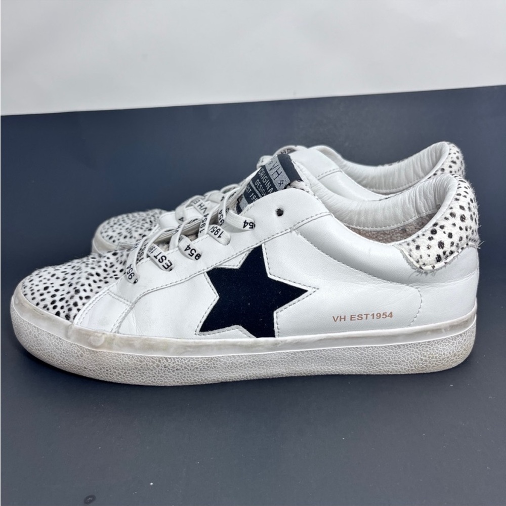 Vintage Havana Star Embellished Wild Cheetah (cowhide) Sneakers 
▪️Size 10